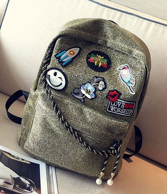 Rucsac dama auriu Silvana